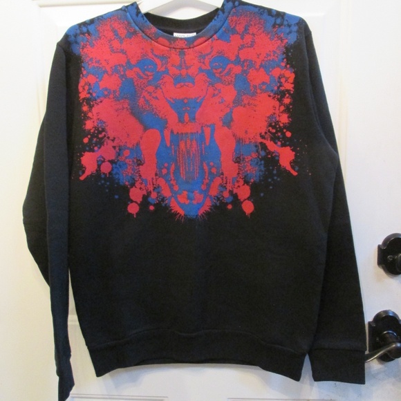 new MARCELO BURLON Country of Milan Men's Black long sleeves Sweatshirt Sz S